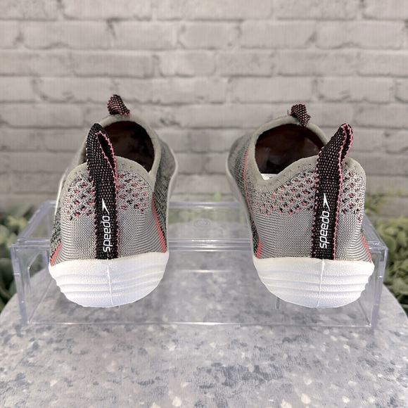 Speedo “Surfstrider” Black/Gray/Pink Stretch Knit Water Shoes WMS 7-8☀️NWOT - Picture 5 of 9